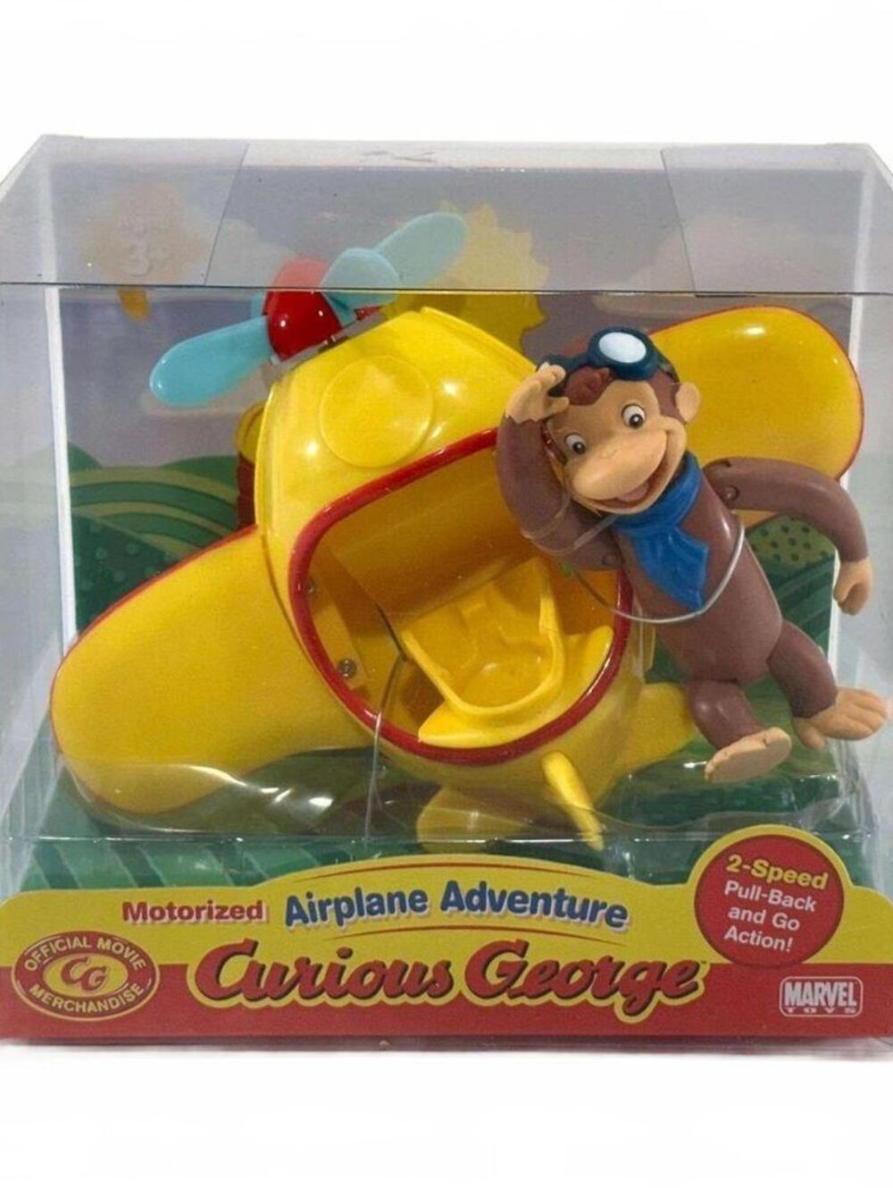 Vintage 2005 Marvel Toys Curious George Airplane Adventure Playset